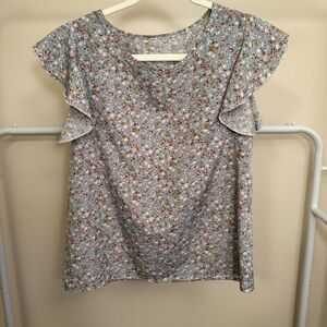 Floral Ruffled Blouse